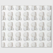 Papier Cadeau Ligne blanche (Plat)