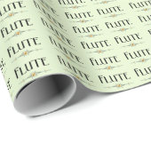 Papier Cadeau Ligne décorative Flute (Coin rond)