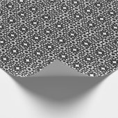 Papier Cadeau Ligne Mandala noir et blanc Motif 2 (Coin)