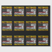 Papier Cadeau Ligne rouge mince retraite retirée de (Plat)