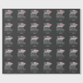 Papier Cadeau Ligne rouge mince vers Amérique de bible de (Plat)