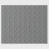 Papier Cadeau Ligne Schnauzer miniature Gris Art 1-5 (Plat)