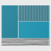 Papier Cadeau Lignes Abstraites (Plat)