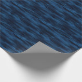 Papier Cadeau Lignes abstraites bleu foncé (Coin)