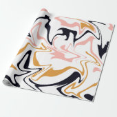 Papier Cadeau Lignes abstraites modernes Cadeau (Déroulé)