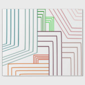 Papier Cadeau Lignes Art Déco (Plat)