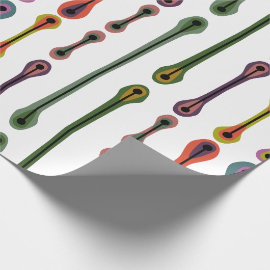 Papier Cadeau Lignes atomiques (Coin)