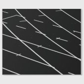 PAPIER CADEAU LIGNES BLANCHES SUR LE CHAMP PISTE (Plat)