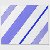 Papier Cadeau Lignes bleues (Plat)