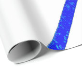 Papier Cadeau Lignes bleues (Coin rond)