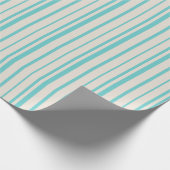 Papier Cadeau Lignes bleues simples (Coin)