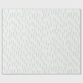 Papier Cadeau Lignes bleues simples pour Baby shower garçon (Plat)