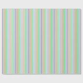 Papier Cadeau lignes couleurs pastels (Plat)
