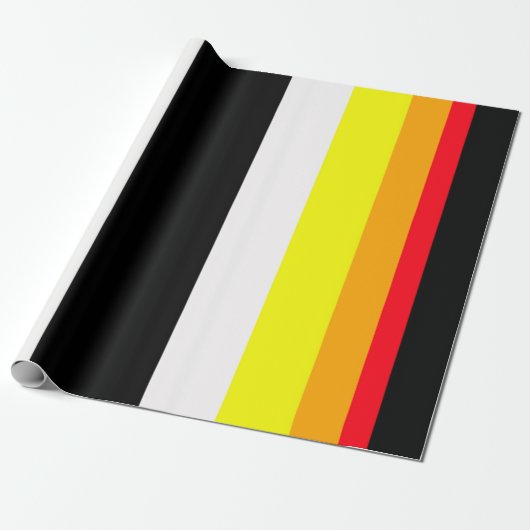 Papier Cadeau Lignes d'automne (Déroulé)