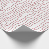 Papier Cadeau Lignes de circuit (Coin)