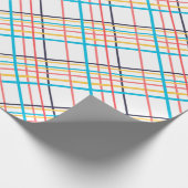Papier Cadeau Lignes de Doodle Funky Angled (Coin)