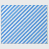 Papier Cadeau Lignes de Motif Bleu (Plat)
