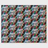 Papier Cadeau Lignes de partie CBC (Plat)