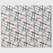 Papier Cadeau Lignes de printemps (Plat)