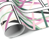 Papier Cadeau Lignes de printemps (Coin rond)