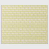 Papier Cadeau Lignes d'ivoire sur jaune (Plat)