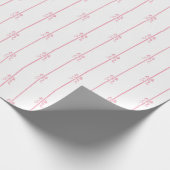 Papier Cadeau Lignes et bandes roses (Coin)