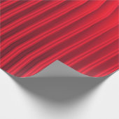 Papier Cadeau Lignes funky rouge foncé et noir (Coin)