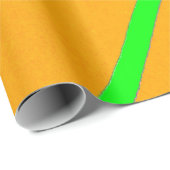 Papier Cadeau Lignes orange (Coin rond)