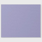 Papier Cadeau Lignes pointillées ondulées violet foncé sur lavan (Plat)