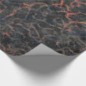 Papier Cadeau Lignes rouges chaudes de cendre volcanique de (Coin)