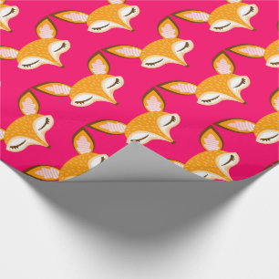 Papier Cadeau Lil Foxie - papier d'emballage de motif Girly