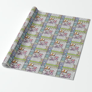Papier Cadeau Lilac beige laqué : Vintage sans couture