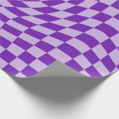Papier Cadeau Lilac Dream Warped Checks Esthétique (Coin)