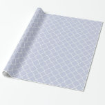 Papier Cadeau Lilac et Quatrefoil blanc<br><div class="desc">lilas et Quatrefoil blanc</div>