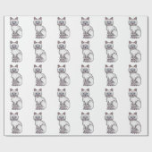 Papier Cadeau Lilac Point Birman / Ragdoll Cute Cat Motif (Plat)