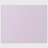 Papier Cadeau Lilac Purple et White Chevron (Plat)