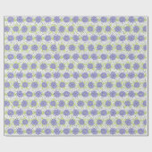 Papier Cadeau Lilac Purple Motif Floral Ressort (Plat)