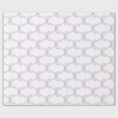 Papier Cadeau lilac Ribbon Trellis (Plat)