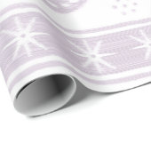 Papier Cadeau Lilac Swirlstripes (Coin rond)