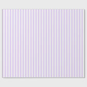 Papier Cadeau Lilac violet et blanc bonbons rayures (Plat)
