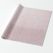 Papier Cadeau Lilas Clair Faux Paillettes (Déroulé)