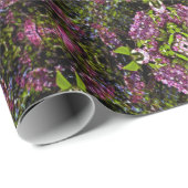 Papier Cadeau Lilas sur le mur... (Coin rond)