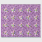 Papier Cadeau Lilas violets (Plat)