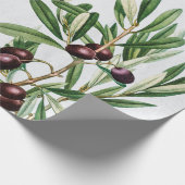 Papier Cadeau L'île méditerranéenne grecque Feuille d'olive (Coin)