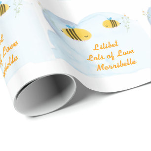 Papier Cadeau Lilibet Nommé Enveloppe Cadeau - divers designs