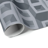 Papier Cadeau L'illusion cubique (Coin rond)