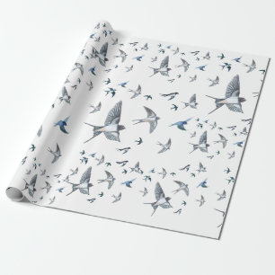 Papier Cadeau L'Illustration De L'Avalière Volante