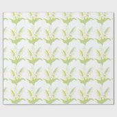 Papier Cadeau  Lily De La Vallée (Plat)