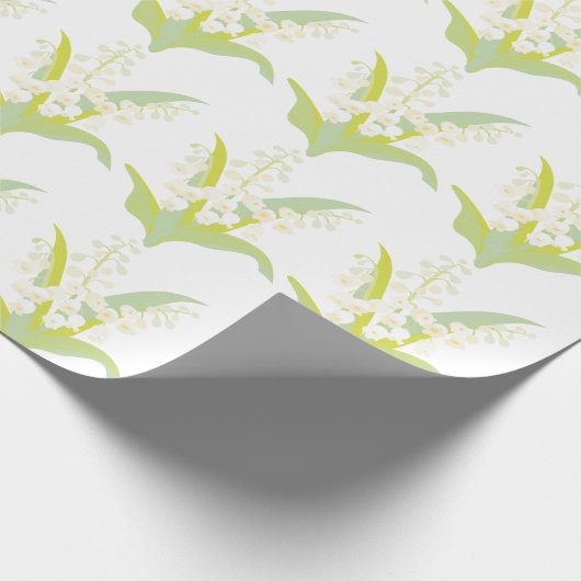 Papier Cadeau  Lily De La Vallée (Coin)