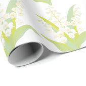 Papier Cadeau  Lily De La Vallée (Coin rond)